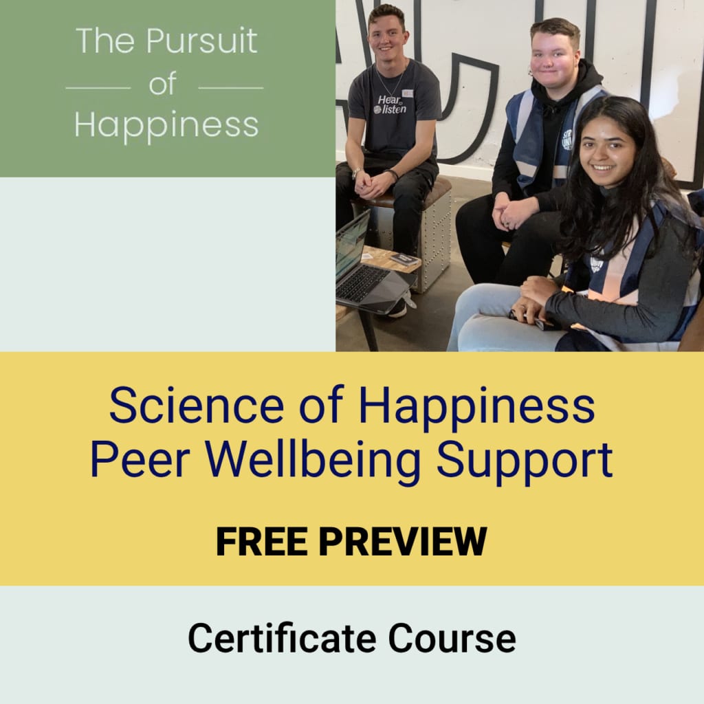 Happiness Peer Wellbeing Course