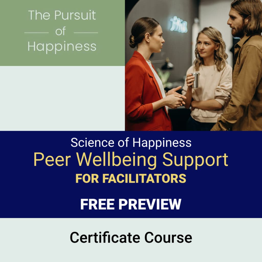 Happiness Peer Wellbeing Facilitators Course
